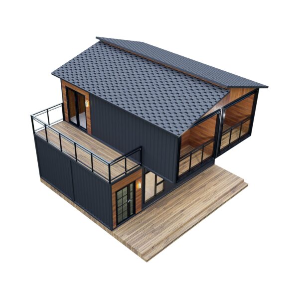Casa Container a Due Piani con Bagno e Cucina - Modello Pieghevole 20 FT - immagine 2