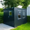 Contenitore Ufficio Antracite 3×2 m – Modulare, Isolato e Pronto all’Uso