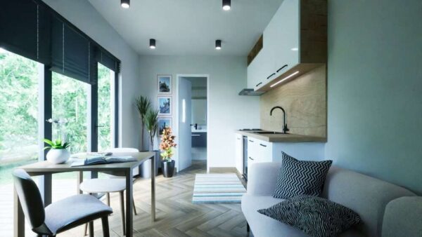 Casa Container da 36 m² – Completamente Arredata con 1 Camera e 1 Bagno - immagine 5